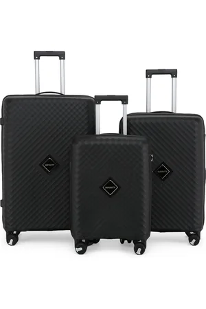 Infinity Unisex Dual 4 Wheel Robust Lightweight TSA Hard Shell Suitcase Luggage Travel Bags Set - Size Medium