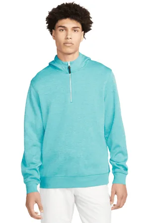 Nike Mens Dri-FIT Golf Hoodie (Ocean Bliss/Baltic /Brushed Silver) - Size Medium