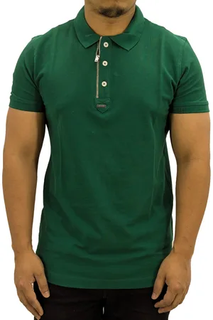 Diesel T-SMITH-ZIP OUT RBAWH Mens Polo T Shirts - Cotton - Size 3XL