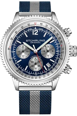 Stuhrling Mens Monaco 4015 44mm Chronograph - Alloy - One Size