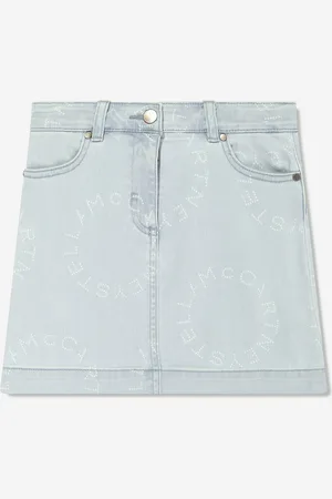 Stella McCartney Girls Denim Logo Skirt in - Size 14Y
