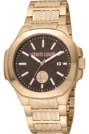 Roberto Cavalli RC5G050M0075 Mens Quartz Stainless Steel 10 ATM 41 mm Watch - One Size