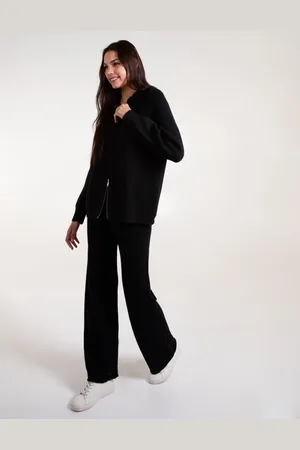 Blue Vanilla Womens Zip Front Hoodie Tracksuit Set - - One Size