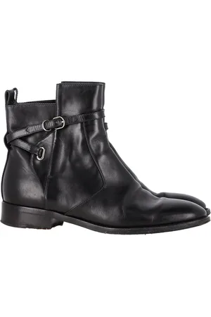 Balenciaga Pre-owned Womens Papier Chelsea Ankle Boots - Leather - Size 37.5 EU/IT