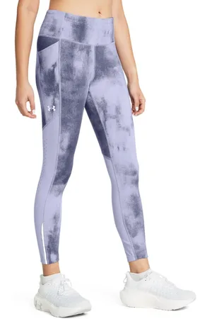 Under Armour Womens UA Launch Printed Ankle Tights in - Size 8 UK