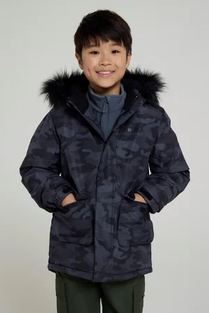 Mountain Warehouse Childrens Unisex Childrens/Kids Ranger Camouflage Water Resistant Jacket - Size 13Y
