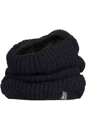 Heat Holders Womens Ladies Thick Winter Warm Fleece Lined Chunky Knit Thermal Neck Warmer - - One Size