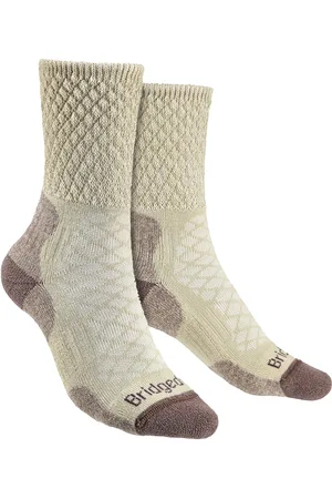 Bridgedale Womens Hiking Lightweight Merino Socks - Sand - Merino Wool - Size 7-8.5 (UK Shoe)