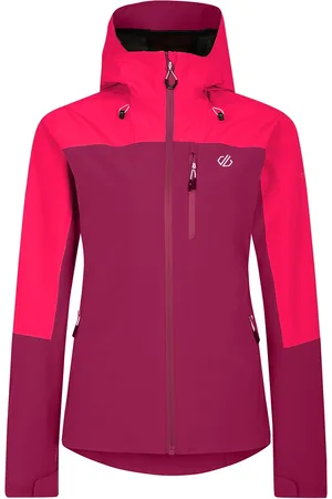 Dare 2B Womens/Ladies Mountain Series Contrast Panel Waterproof Jacket ( /Neon Pink) - Size 16 UK