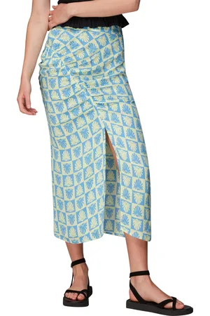 Whistles Womens Checkerboard Shells Cleo Skirt - - Size 14 UK