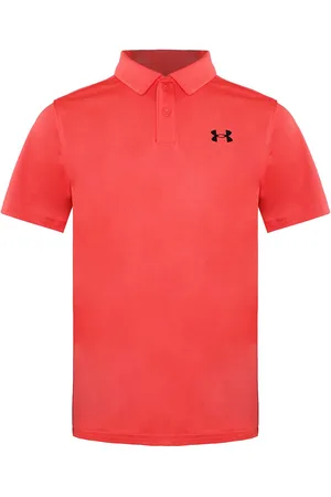Under Armour Childrens Unisex Short Sleeve Collared Kids Performance Polo Shirt 1364425 690 - Size Small