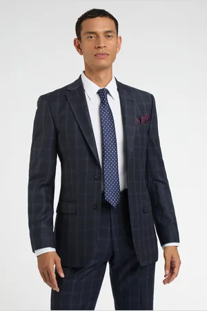 Racing Green Mens Regular Fit Tan Check Jacket - Size 46 Regular