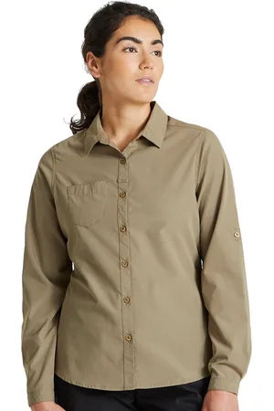 Craghoppers Expert Womens Kiwi Long Sleeve Walking Shirt - - Size 10 UK