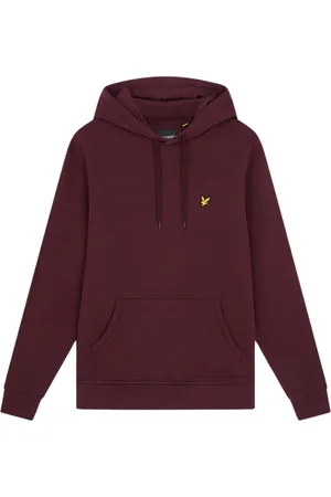 Lyle & Scott Mens Plain Rich Hoodie Cotton - Size Medium