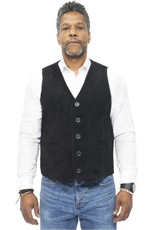 Infinity Mens Classic Goat Suede Waistcoat-Norwich - - Size 2XL