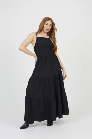Brave Soul Womens Tiered Maxi Dress - - Size Medium