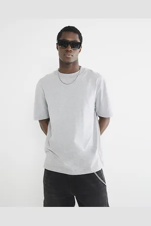 River Island Mens T-Shirt Regular Fit Ri Studio - Size Large