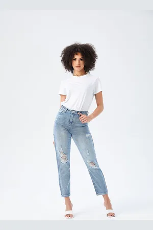 Urban Bliss Womens Ripped Mom Jean - Size 16 UK