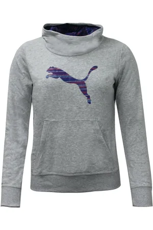 PUMA Childrens Unisex FUN TD Junior Hooded Sweat Cotton - Size X-Large