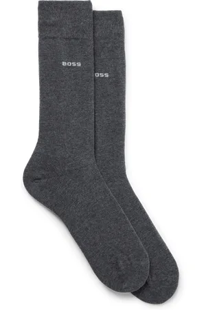 HUGO BOSS Mens 2 Pack of Logo Socks in Cotton - Size UK 9-11