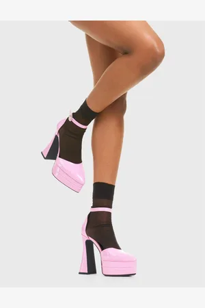 Lamoda Womens Platform Boots Tear of Joy Pointed Toe High Heels with Straps - - Size UK 6