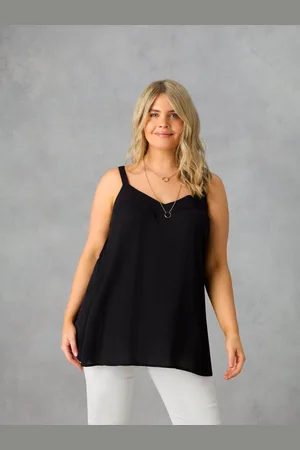 Live Unlimited London Womens Crinkle Cami - Size 12 UK