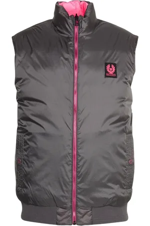Belstaff Mens Flash Circuit Granite Reversible Down Gilet Jacket - Size Large