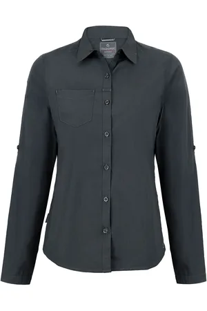 Craghoppers Womens/Ladies Expert Kiwi Long-Sleeved Shirt (Carbon ) - Size 20 UK