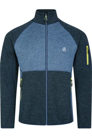 Dare 2B Mens Torrek Fleece Top (Moonlight Denim/Neon Spring) - - Size Large