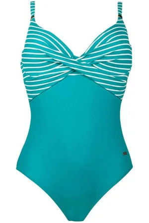 NATURANA Womens Multiway Padded Swimsuit Ocean Green - Polyamide - Size 42D