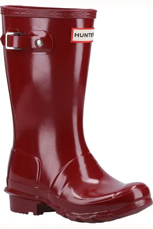 Hunter Girls Original Kids Gloss Childrens Wellingtons - - Size UK 1