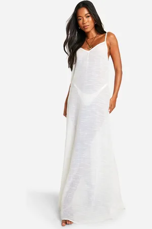 Boohoo Womens Strappy Maxi Beach Dress - - Size Medium