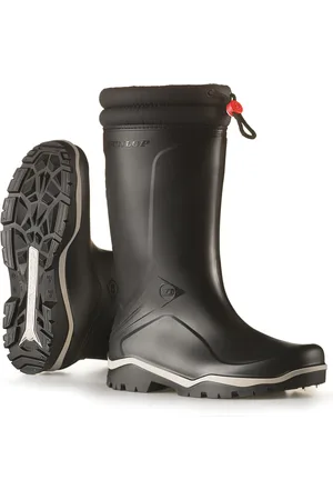 Dunlop Blizzard Mens Warm Fleece Tie Top Wellington Wellie Boots - Size UK 6.5