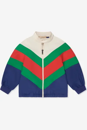 Gucci Girls Chevron Zip Up Jacket in - Size 8Y