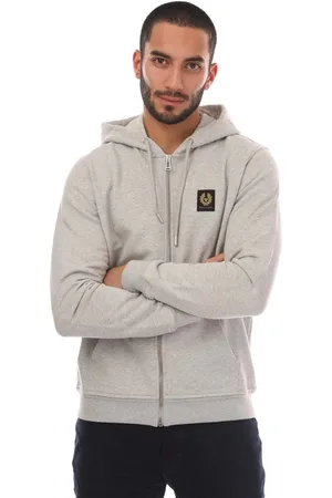 Belstaff Mens Full Zip Hoodie in Cotton - Size Small