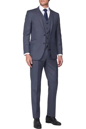 Scott Mens Sharkskin Contemporary Fit Suit Jacket - Size 40 Regular