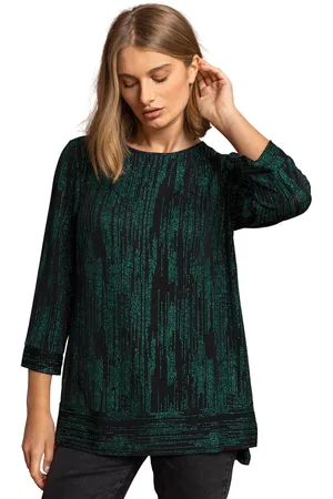 Roman Womens Shimmer Stripe Glitter Top - - Size 10 UK