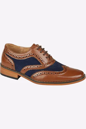 Goor Childrens Unisex Eddison Brogue Shoes Junior - - Size UK 2 Infant