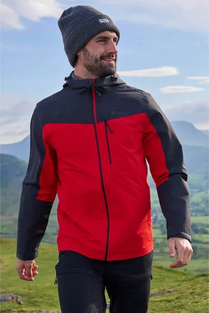Mountain Warehouse Mens Brisk Extreme Colour Block Waterproof Jacket (Active ) - Size 2XS