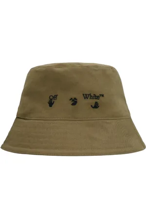 OFF-WHITE Mens OW Logo Bucket Hat - One Size
