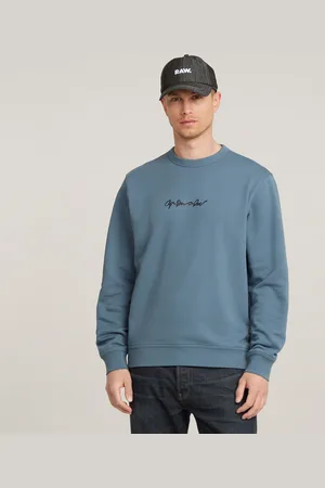 G-Star Mens G-Star RAW G-Script Logo Sweater - Cotton - Size Medium