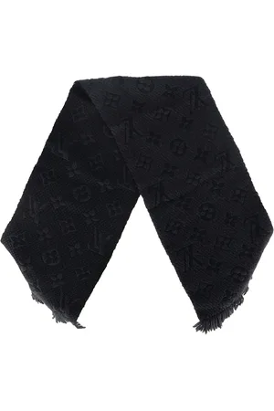LOUIS VUITTON Pre-owned Mens Monogram Fringed Scarf in Wool - One Size