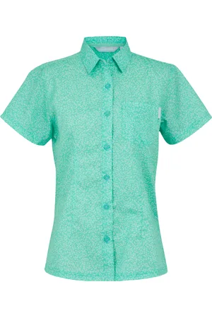 Regatta Womens/Ladies Mindano VIII Leaf Print Short-Sleeved Shirt (Aruba ) - Size 18 UK