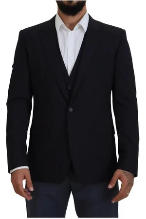 Dolce & Gabbana Mens Blue MARTINI 2 Piece Blazer material_wool1 - Size IT 52 (Mens)