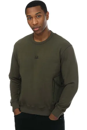 C.P. Company Mens Cotton Fleece Mixed Sweatshirt in - Size Large