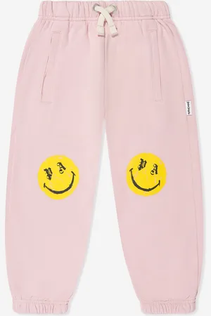Palm Angels Girls Smiley Brush Joggers in - Size 10Y