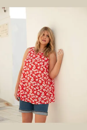Live Unlimited London Womens Floral Print Vest - Size 22 UK
