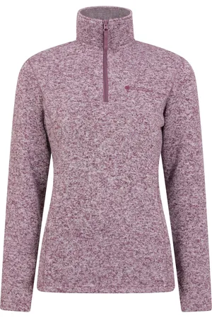 Mountain Warehouse Womens/Ladies Idris Half Zip Fleece Top (Burgundy) - - Size 14 UK