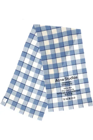 Acne Studios Pre-owned Womens Checked Scarf in Wool - One Size