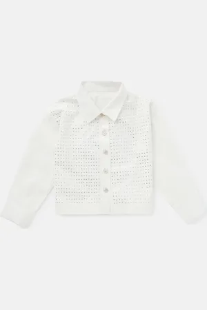 Angel & Rocket Girls Jade Diamonte Shirt - Size 6Y